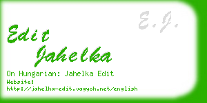 edit jahelka business card